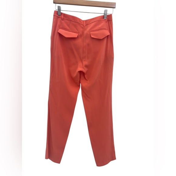 Tibi Silk Pants Orange Designer - Picture 5 of 10